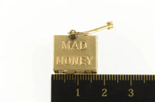 Load image into Gallery viewer, 14K Emergency Money Cash Dollar Bill Hammer Charm/Pendant Yellow Gold