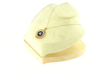 Load image into Gallery viewer, 18K 1960&#39;s Enamel Pearl Heart Filigree Statement Charm/Pendant Yellow Gold