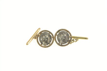 Load image into Gallery viewer, 14K Ancient Roman Coin Tribute Bezel Statement Cuff Links Yellow Gold