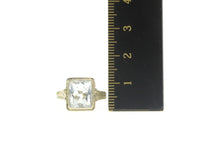 Load image into Gallery viewer, 18K Art Deco Emerald Cut Aquamarine Filigree Ring Yellow Gold