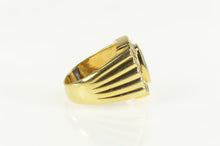 Load image into Gallery viewer, 18K 5.59 Ctw Natural Sapphire Diamond Halo Squared Ring Yellow Gold
