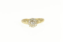 Load image into Gallery viewer, 14K 1.00 Ctw Old Mine Cut Diamond Halo Engagement Ring Yellow Gold