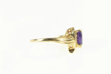 Load image into Gallery viewer, 14K Heart Amethyst Diamond Accent Love Symbol Ring Yellow Gold