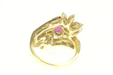 Load image into Gallery viewer, 14K 4.29 Ctw Natural Ruby VVS Diamond Engagement Ring Yellow Gold