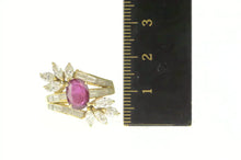 Load image into Gallery viewer, 14K 4.29 Ctw Natural Ruby VVS Diamond Engagement Ring Yellow Gold