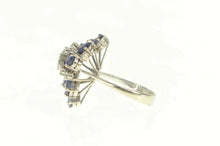 Load image into Gallery viewer, 14K 1.88 Ctw Natural Sapphire VVS Diamond Cocktail Ring White Gold