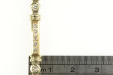Load image into Gallery viewer, 14K 2.00 Ctw Diamond Squared Classic Tennis Bracelet 7&quot; Yellow Gold