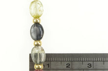 Load image into Gallery viewer, 14K Watermelon Tourmaline Pearl Beaded Statement Necklace 38&quot; Yellow Gold