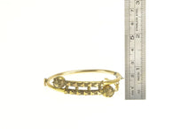 Load image into Gallery viewer, Gold Filled Victorian Elaborate Decorative Ball Clover Pattern Bracelet 5.75&quot;