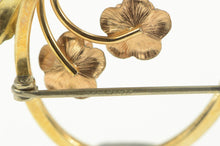 Load image into Gallery viewer, Gold Filled 3D Ornate Rose Oval Swirl Floral Statement Pin/Brooch