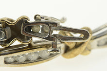Load image into Gallery viewer, 14K 1.75 Ctw Diamond Two Tone X Link Tennis Bracelet 6.75&quot; White Gold