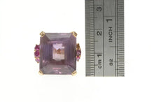 Load image into Gallery viewer, 14K Emerald Amethyst Ruby Retro Cocktail Ring Yellow Gold