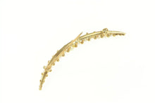 Load image into Gallery viewer, 14K Victorian Ornate Pearl Crescent Moon Pin/Brooch Yellow Gold