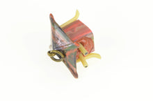 Load image into Gallery viewer, Gold Filled 3D Articulated Bulging Eyes Tribal Hut With Face Charm/Pendant