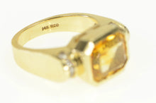 Load image into Gallery viewer, 14K 4.04 Ctw Golden Citrine Diamond Accent Ring Yellow Gold