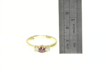 Load image into Gallery viewer, 14K 0.88 Ctw Natural Ruby Diamond Engagement Ring Yellow Gold