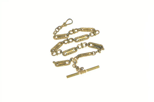Victorian Ornate Scroll Steampunk Chain Pocket Watch Fob