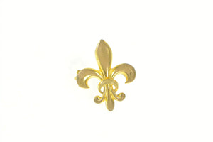 Gold Filled Fleur De Lis Symbol Purity Watch Hanger Pin/Brooch