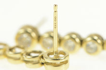 Load image into Gallery viewer, 14K 1.25 Ctw Pearl Diamond Dangle Statement Earrings Yellow Gold