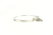 Load image into Gallery viewer, Silver Plated Alex &amp; Ani Gemini Astrology Zodiac Charm Bracelet 7&quot;