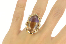 Load image into Gallery viewer, 14K 18.00 Ctw Ametrine Diamond Twist Halo Cocktail Ring Yellow Gold