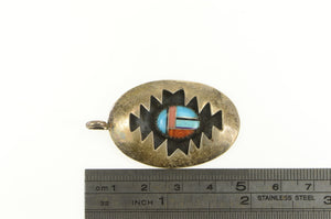Sterling Silver Andrew Henry Native American Navajo Oval Pendant