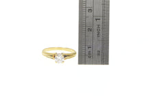 Load image into Gallery viewer, 14K 0.47 Ct VVS Diamond Solitaire Engagement Ring Yellow Gold