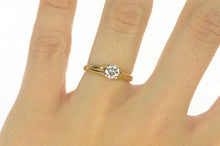 Load image into Gallery viewer, 14K 0.47 Ct VVS Diamond Solitaire Engagement Ring Yellow Gold