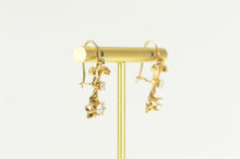 Load image into Gallery viewer, 14K 1.10 Ctw 1950&#39;s Diamond Gypsy Dangle Earrings Yellow Gold