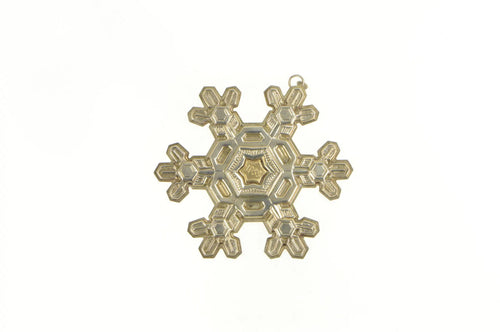 Sterling Silver 1988 Gorham Snow Flake Christmas Ornament