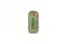 Load image into Gallery viewer, Sterling Silver Native American Royston Turquoise Squared Ring