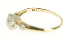 Load image into Gallery viewer, 14K 40&#39;s 0.58 Ctw Old European Diamond Engagement Ring Yellow Gold