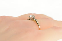 Load image into Gallery viewer, 14K 40&#39;s 0.58 Ctw Old European Diamond Engagement Ring Yellow Gold