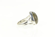 Load image into Gallery viewer, Sterling Silver Pear Labradorite Cabochon Bezel Statement Ring