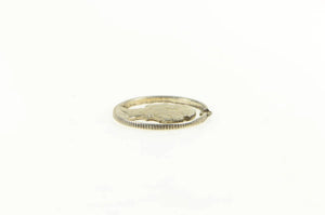 Sterling Silver Mercury Dime Cut Out Coin Artisan Charm/Pendant