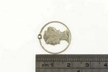 Load image into Gallery viewer, Sterling Silver Mercury Dime Cut Out Coin Artisan Charm/Pendant