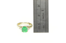 Load image into Gallery viewer, 14K 1.29 Ctw Natural Emerald Diamond Engagement Ring White Gold