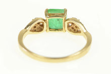 Load image into Gallery viewer, 18K 1.15 Ctw Emerald Diamond Engagement Ring Yellow Gold