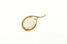 Load image into Gallery viewer, 14K 2.46 Ctw Natural Opal Diamond Classic Vintage Pendant Yellow Gold