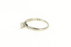 Platinum 0.36 Ct Princess Diamond Solitaire Engagement Ring