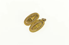 Load image into Gallery viewer, Gold Filled Victorian Engraved Oval Photo Picture Locket Charm/Pendant