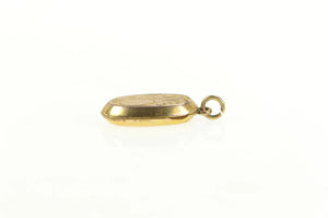 Gold Filled Victorian Engraved Oval Photo Picture Locket Charm/Pendant