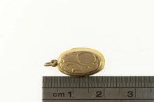 Load image into Gallery viewer, Gold Filled Victorian Engraved Oval Photo Picture Locket Charm/Pendant