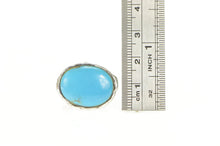 Load image into Gallery viewer, Sterling Silver Turquoise Cabochon Textured Southwestern Ring