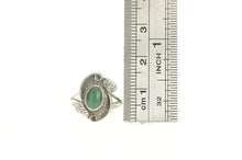 Load image into Gallery viewer, Sterling Silver Malachite Oval Cabochon Southwestern Ring