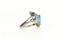 Load image into Gallery viewer, Sterling Silver Turquoise Southwestern Handmade Statement Ring