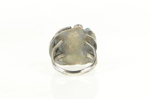 Sterling Silver Turquoise Southwestern Handmade Statement Ring