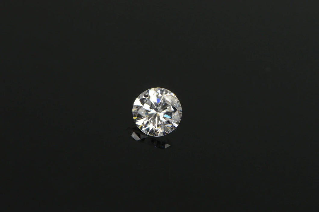 GIA 0.75 Ct Round Brilliant Cut Natural Faint Pink Color, I1 Clarity Diamond