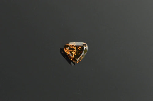 GIA 0.65 Ct Heart Cut Fancy Dark Brown Color, I1 Clarity Diamond