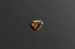 GIA 0.65 Ct Heart Cut Fancy Dark Brown Color, I1 Clarity Diamond